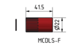 SubConn MCDLS-F Locking Sleeve, Red with snap ring