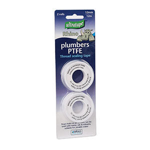 2 Pk Water PTFE 12mm x 12m