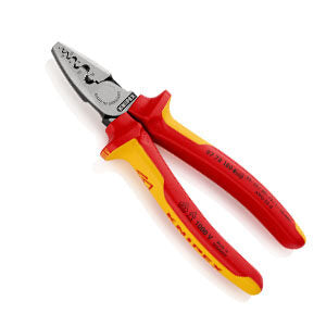 Knipex Hand Crimping Tool for Wire Ferrule, 0.25mm² to 2.5mm² - 97 78 180 T