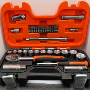 Bahco Metric Socket Set and Ratchet 1/4" & 3/8" Square Drive (34 Piece)