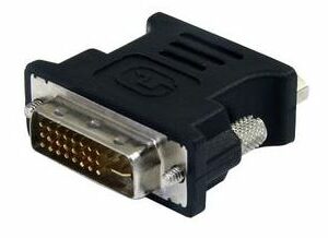 DVI to VGA Cable Adaptor, Black - Male to Female