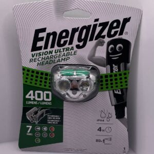 Energizer Head Torch 400 Lumens LED Vision Ultra USB Rechargeable