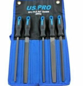 Engineers Metal File Set With Soft Rubber Handles 5pc