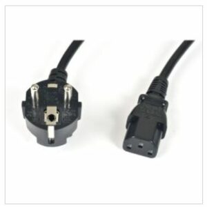 European SCHUKO plug to IEC socket 2m cordset