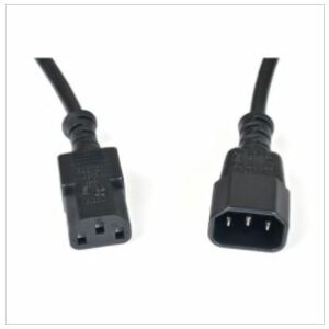 Moulded 2m cord set IEC socket/IEC plug.