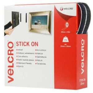 VELCRO ® Stick-on 20mmx10m Black (60220)